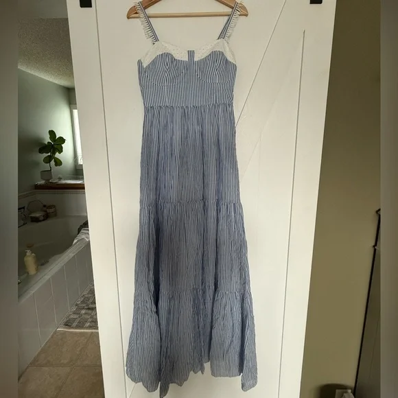 Lilly Pulitzer | Dresses | Lilly Pulitzer Striped Blue Maxi Dress Size 2 |  Poshmark